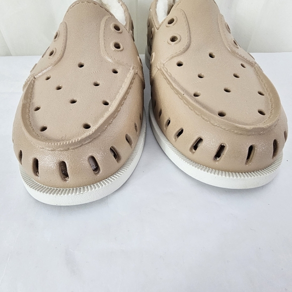 Sperry Women's Authentic Original Float Cozy Boat Shoe Tan Glitter ShimmerSize 8 - Picture 5 of 11